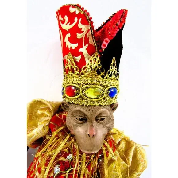 Mark Roberts Production Monkey Papal Pope Doll Shelf Sitter - Picture 2 of 15